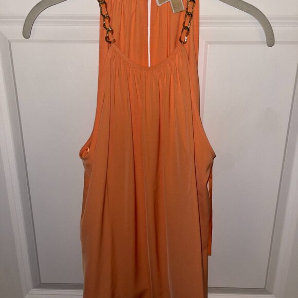 Orange Michael Kors Halter Top - Picture 1 of 3